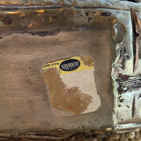 Vintage Raymor Metal Art Cat Sculpture w/ Latched Door Opening - Picture 14 of 16